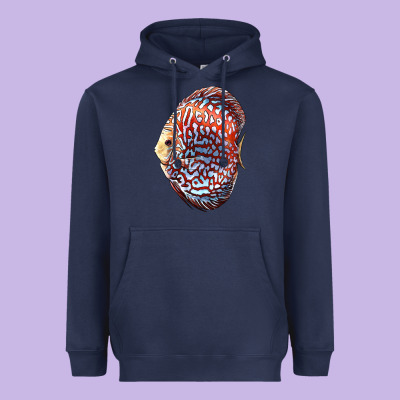 Discus Fish Heavyweight Hoodie Designed By Lillyallendesigns