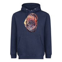 Navy Discus Fish Heavyweight Hoodie - LillyAllenDesigns
