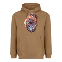 Toasted Coconut Discus Fish Heavyweight Hoodie - LillyAllenDesigns