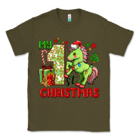 Army Green my first christmas unicorn Classic Tee - FaDigitalArtStudio