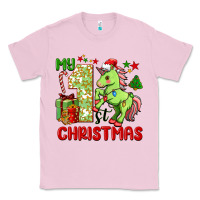 Bubblegum Pink my first christmas unicorn Classic Tee - FaDigitalArtStudio