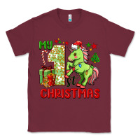 Burgundy my first christmas unicorn Classic Tee - FaDigitalArtStudio