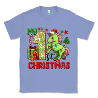 Colony Blue my first christmas unicorn Classic Tee - FaDigitalArtStudio