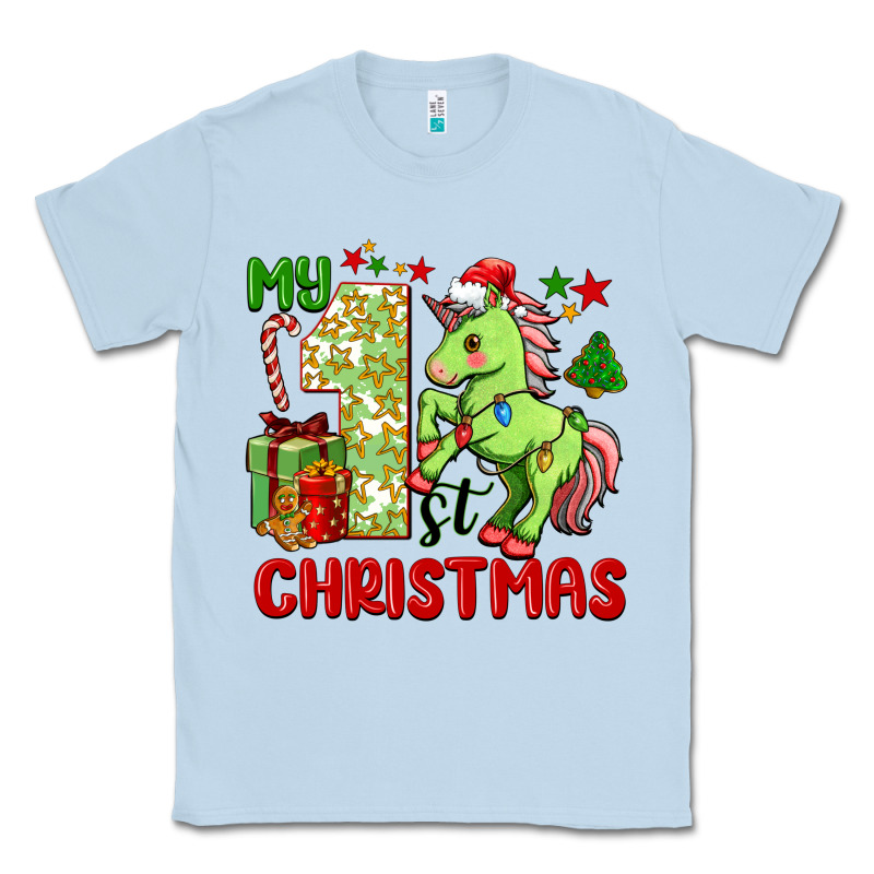 My First Christmas Unicorn Classic Tee by FaDigitalArtStudio | Teevron