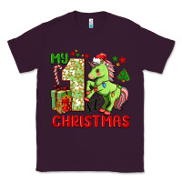 Plum my first christmas unicorn Classic Tee - FaDigitalArtStudio