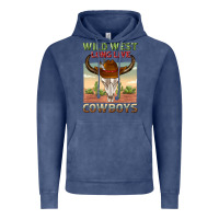 Vintage Denim wild west long live cowboys Vintage Hoodie - texasbilliewilder