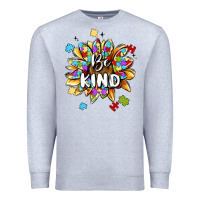 Heather Grey be kind Premium Sweatshirt - MaliasSmallBusiness
