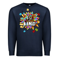 Navy be kind Premium Sweatshirt - MaliasSmallBusiness
