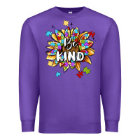 Purple be kind Premium Sweatshirt - MaliasSmallBusiness