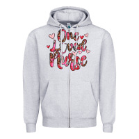Heather Grey one loved nurse Zipper Hoodie - JahusDesignShop