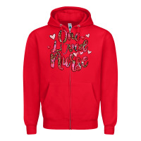 Red one loved nurse Zipper Hoodie - JahusDesignShop