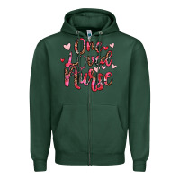 Sports Green one loved nurse Zipper Hoodie - JahusDesignShop