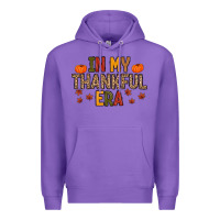 Purple In My Thankful Era Premium Hoodie - MaliasSmallBusiness