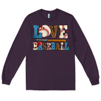 Plum love baseball Long Sleeve Tee - AdoDesignShop
