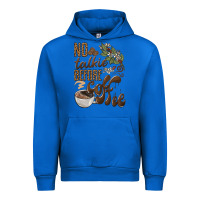 Cobalt no talkie before coffee Urban Hoodie - BarkalooDesign