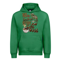 Emerald no talkie before coffee Urban Hoodie - BarkalooDesign