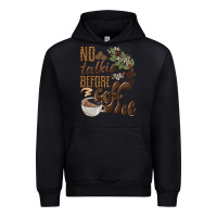 Foreset Green no talkie before coffee Urban Hoodie - BarkalooDesign