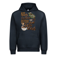 Navy no talkie before coffee Urban Hoodie - BarkalooDesign