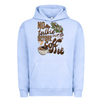 Pigment Grape Ice no talkie before coffee Urban Hoodie - BarkalooDesign