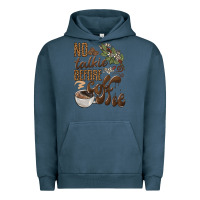 Pigment Midnight Navy no talkie before coffee Urban Hoodie - BarkalooDesign