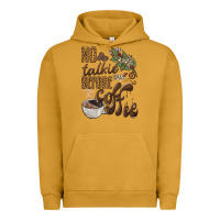 Pigment Peanut Butter no talkie before coffee Urban Hoodie - BarkalooDesign