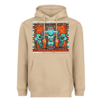 Mushroom turquoise gemstone crosses Heavyweight Hoodie - Jasminsmagicworld