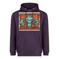 Plum turquoise gemstone crosses Heavyweight Hoodie - Jasminsmagicworld