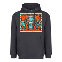 Smoke turquoise gemstone crosses Heavyweight Hoodie - Jasminsmagicworld