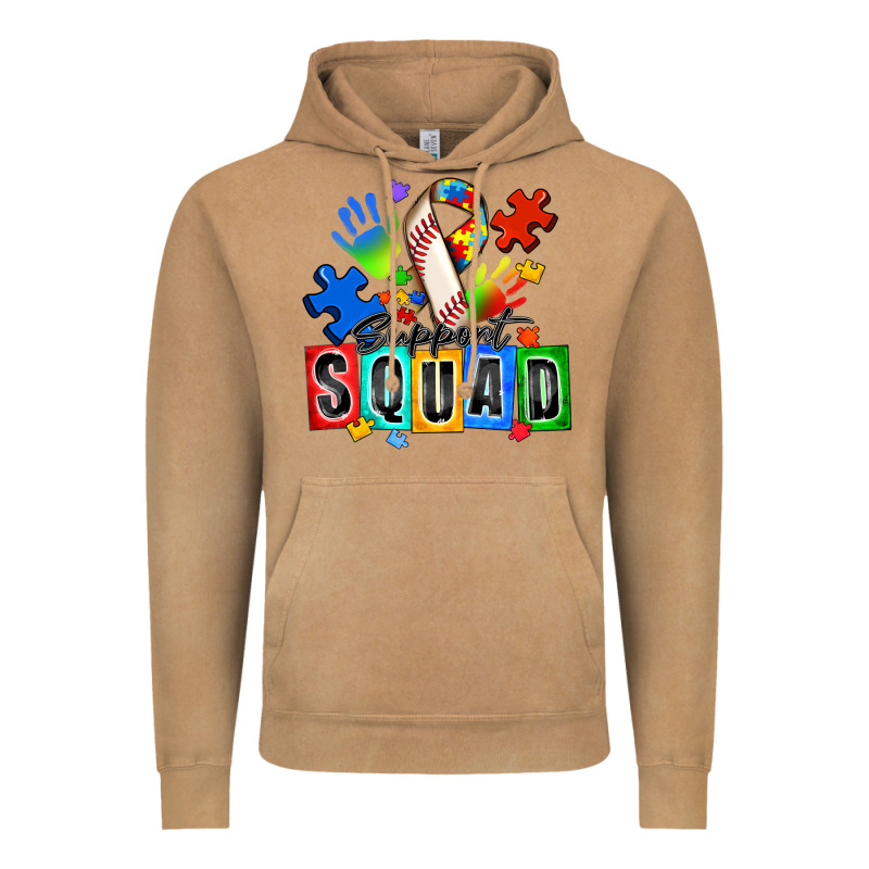 Baseball Support Squad Autism Vintage Hoodie by Zillion Design Studio | Teevron