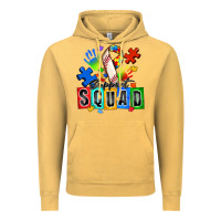 Vintage Mustard baseball support squad autism Vintage Hoodie - Zillion Design Studio