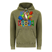Vintage Olive baseball support squad autism Vintage Hoodie - Zillion Design Studio