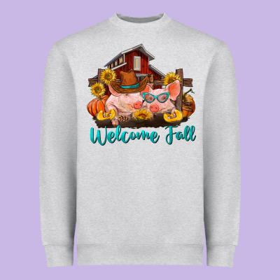 Heavyweight Sweatshirt Welcome fall pigs