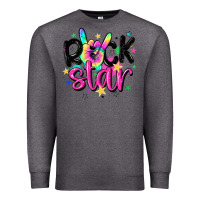 Charcoal Heather rock star Premium Sweatshirt - MaliasSmallBusiness