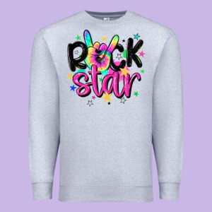 Rock Star Premium Sweatshirt Designed By Maliassmallbusiness