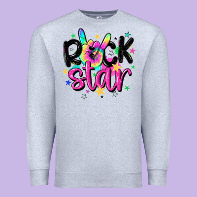 Rock Star Premium Sweatshirt Designed By Maliassmallbusiness