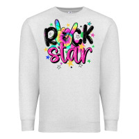 Oatmeal Heather rock star Premium Sweatshirt - MaliasSmallBusiness