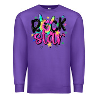 Purple rock star Premium Sweatshirt - MaliasSmallBusiness