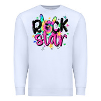 White rock star Premium Sweatshirt - MaliasSmallBusiness
