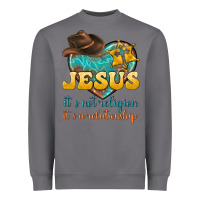Storm jesus it s not religion it s a relationship Heavyweight Sweatshirt - texasbilliewilder