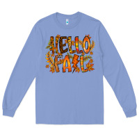Colony Blue hello fall Long Sleeve Tee - RacoonDesign