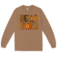 Toasted Coconut hello fall Long Sleeve Tee - RacoonDesign