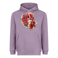 Lavender Betta Fish Heavyweight Hoodie - LillyAllenDesigns