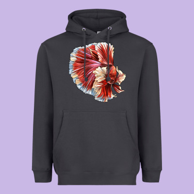 Betta Fish Heavyweight Hoodie Designed By Lillyallendesigns
