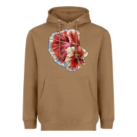 Toasted Coconut Betta Fish Heavyweight Hoodie - LillyAllenDesigns