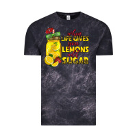 Cloud Black when life gives you lemons add sugar Vintage Tee - texasbilliewilder