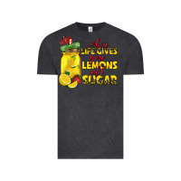 Vintage Black when life gives you lemons add sugar Vintage Tee - texasbilliewilder