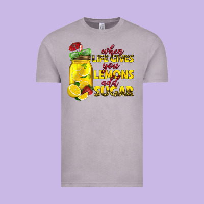 When Life Gives You Lemons Add Sugar Vintage Tee Designed By Texasbilliewilder
