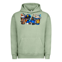 Pigment Oil Green police coffee Urban Hoodie - Jasminsmagicworld