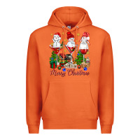 Carrot Merry Christmas wine and cocktails Premium Hoodie - NancyCooperArtShop