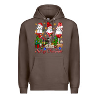 Coffee Merry Christmas wine and cocktails Premium Hoodie - NancyCooperArtShop